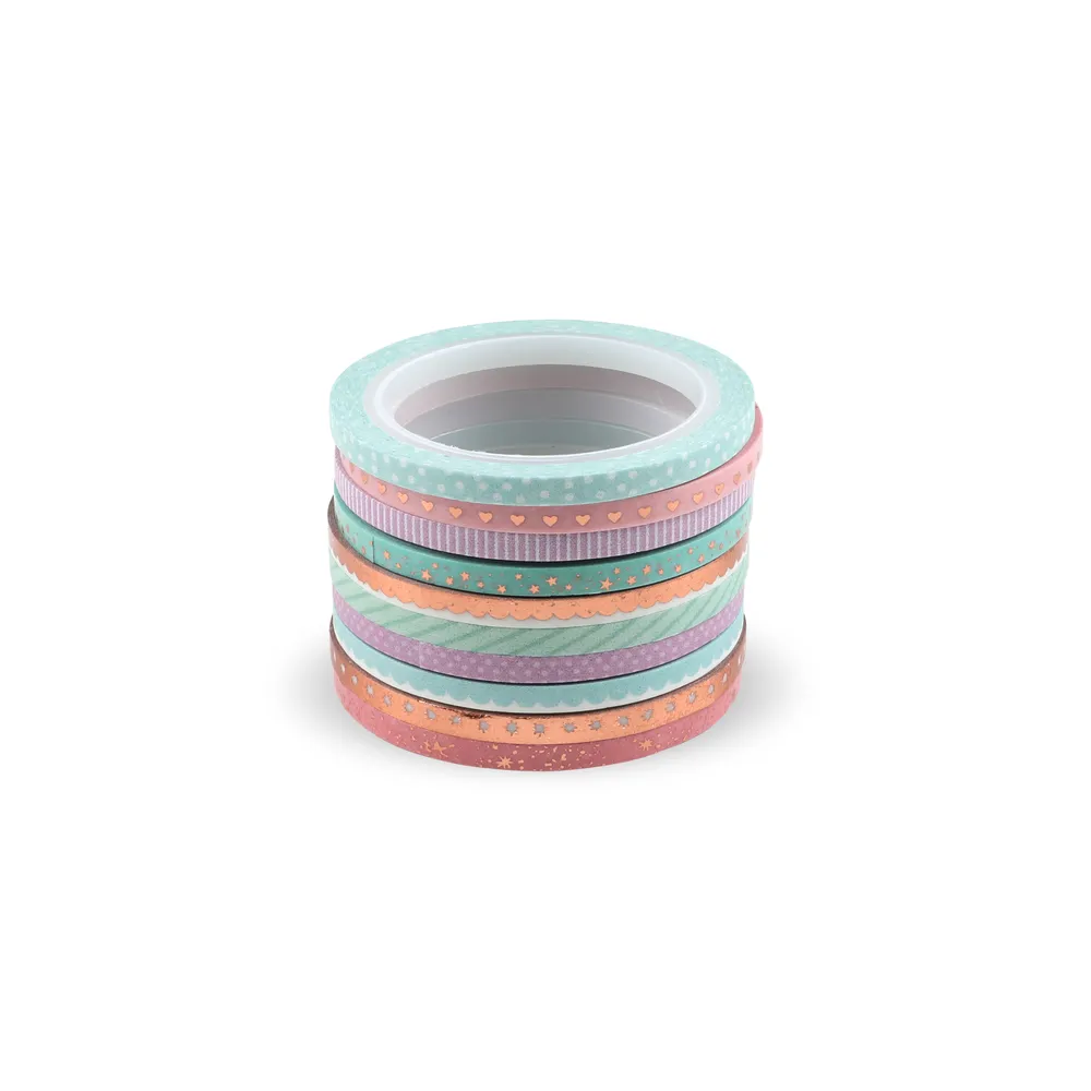 Happy Planner Pastels washi tape fin 10 rouleaux