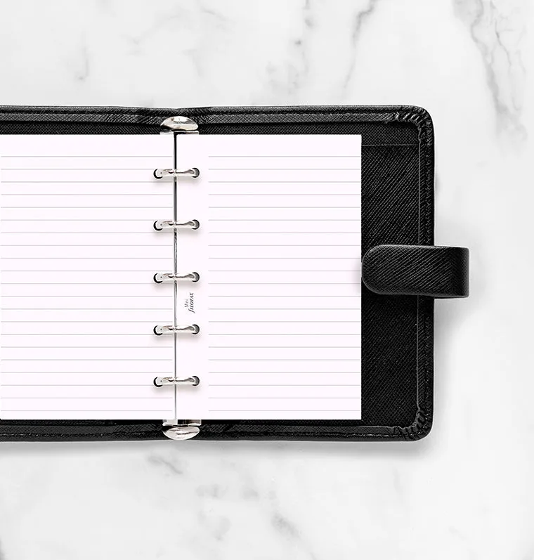 Filofax Mini recharge feuilles lignées lavande 30 feuilles