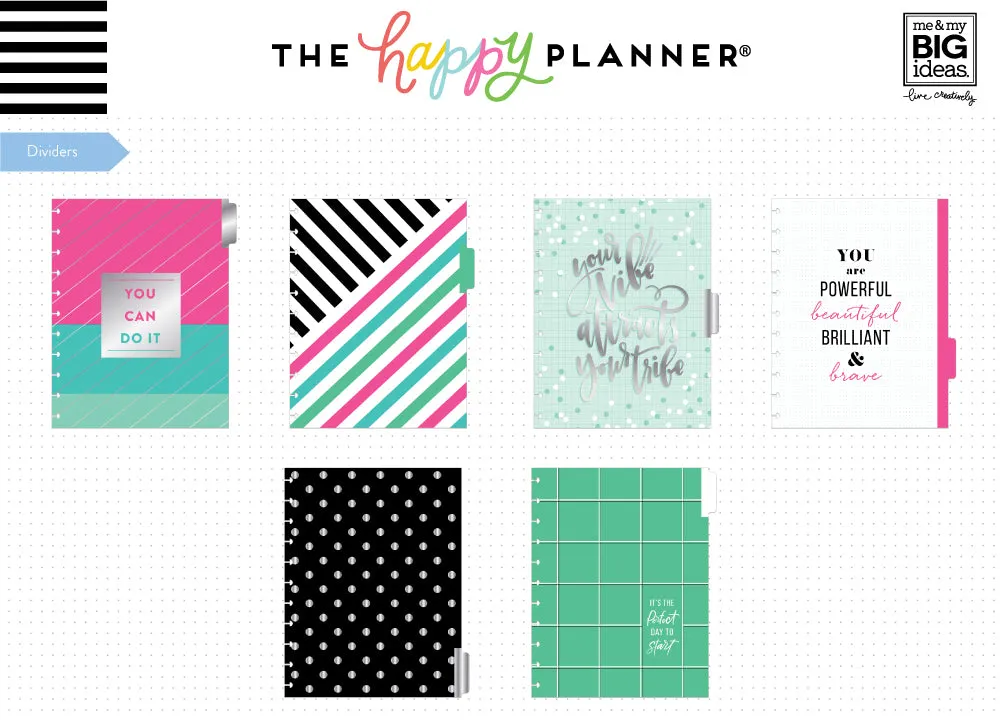 Happy Planner Monthly Extension recharge Big 6 mois non datée