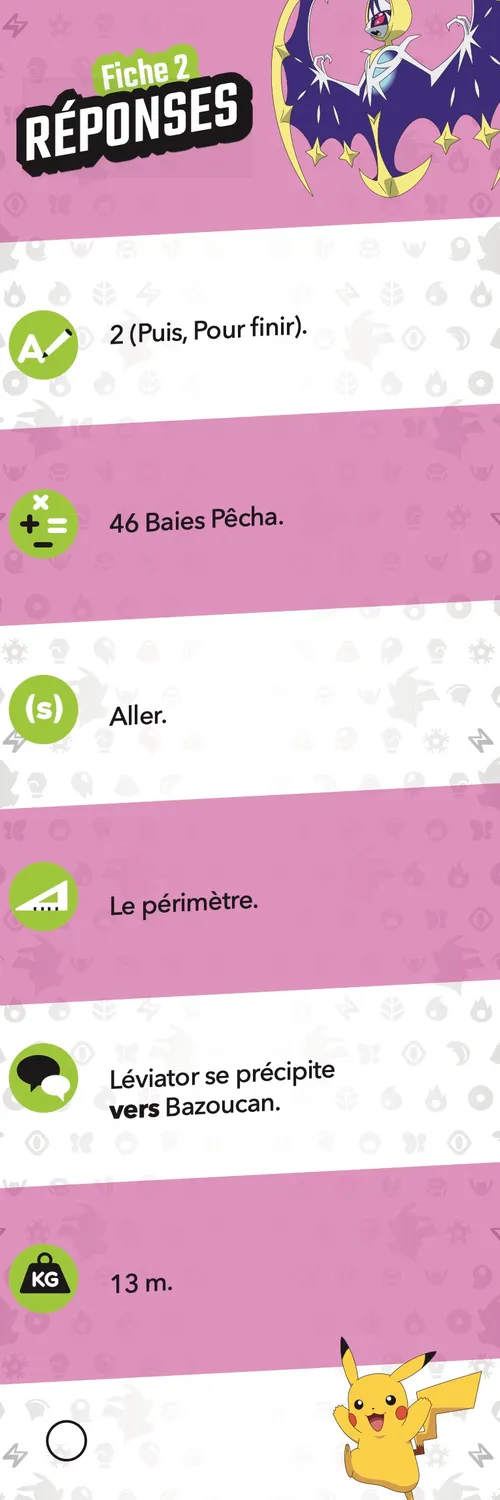Les Incollables Pokémon Je rentre en CM1 éventail quiz 8-9 ans
