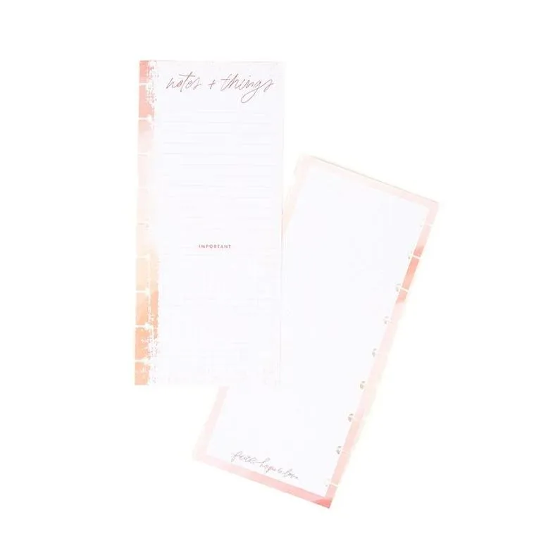 Happy Planner Notes And Things recharge Skinny Classic 60 feuilles