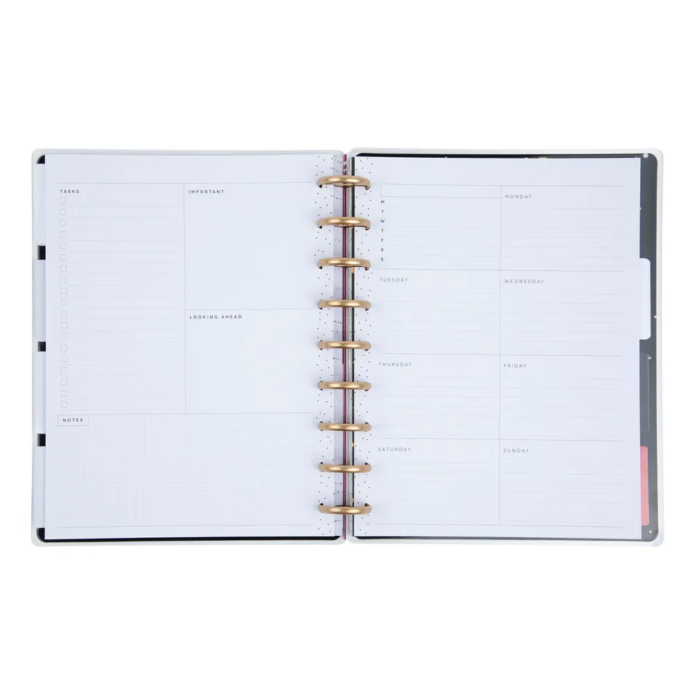 Happy Planner Happy Brights planner non daté classic dashboard 12 mois