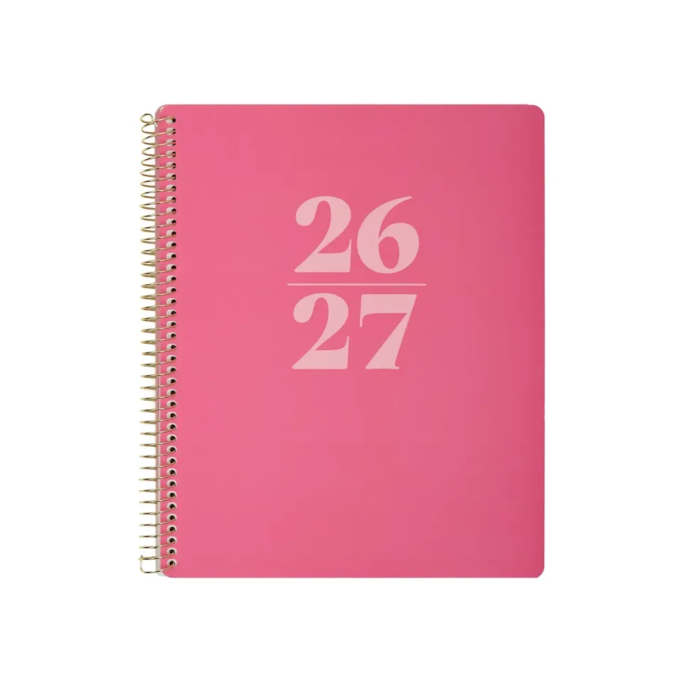 Happy Planner Go Big Bold Pink agenda spirale large 15 mois