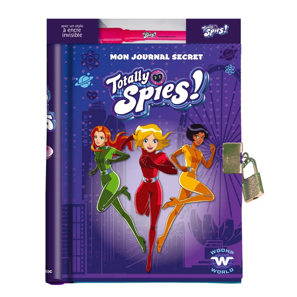 Totally Spies Mon journal secret stylo magique encre invisible