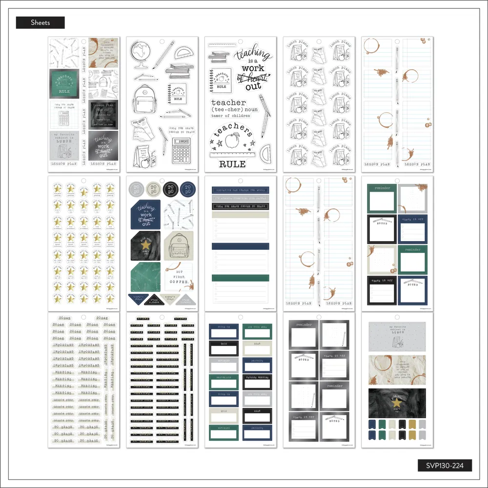 Happy Planner Here We Go Again stickers Big 661 pièces maîtresse