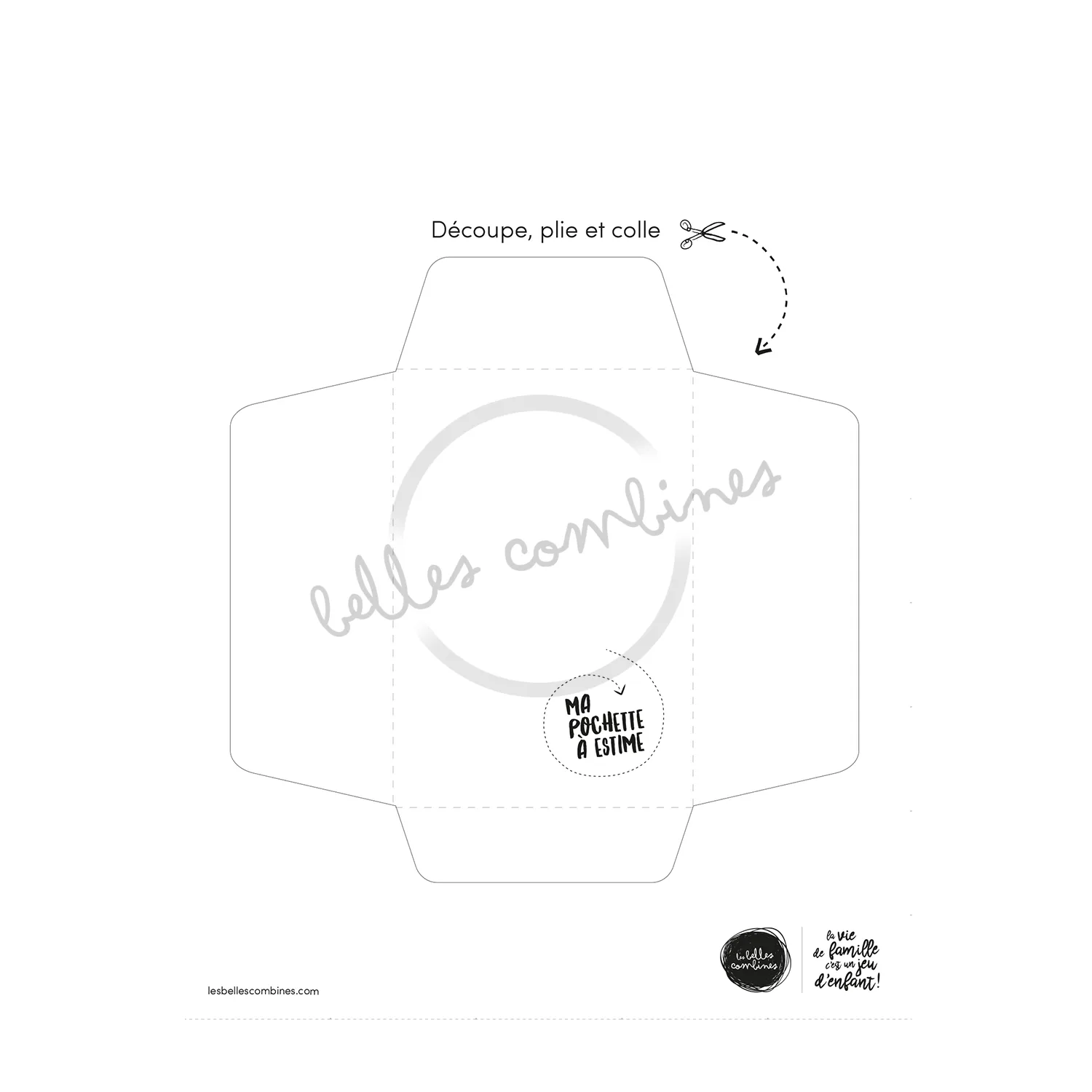 Les Belles Combines Petites Combines Pochette à estime billets français
