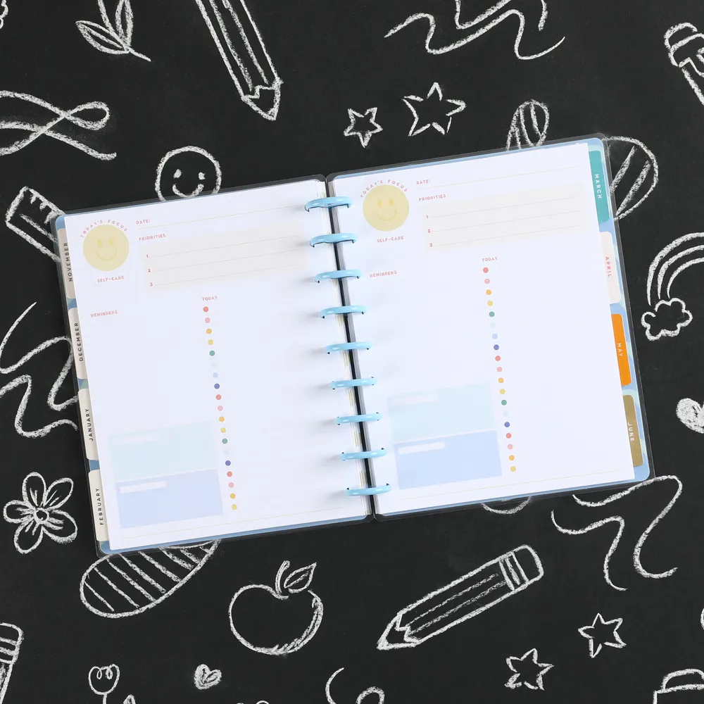 Happy Planner Super Happy recharge dashboard Classic 40 feuilles