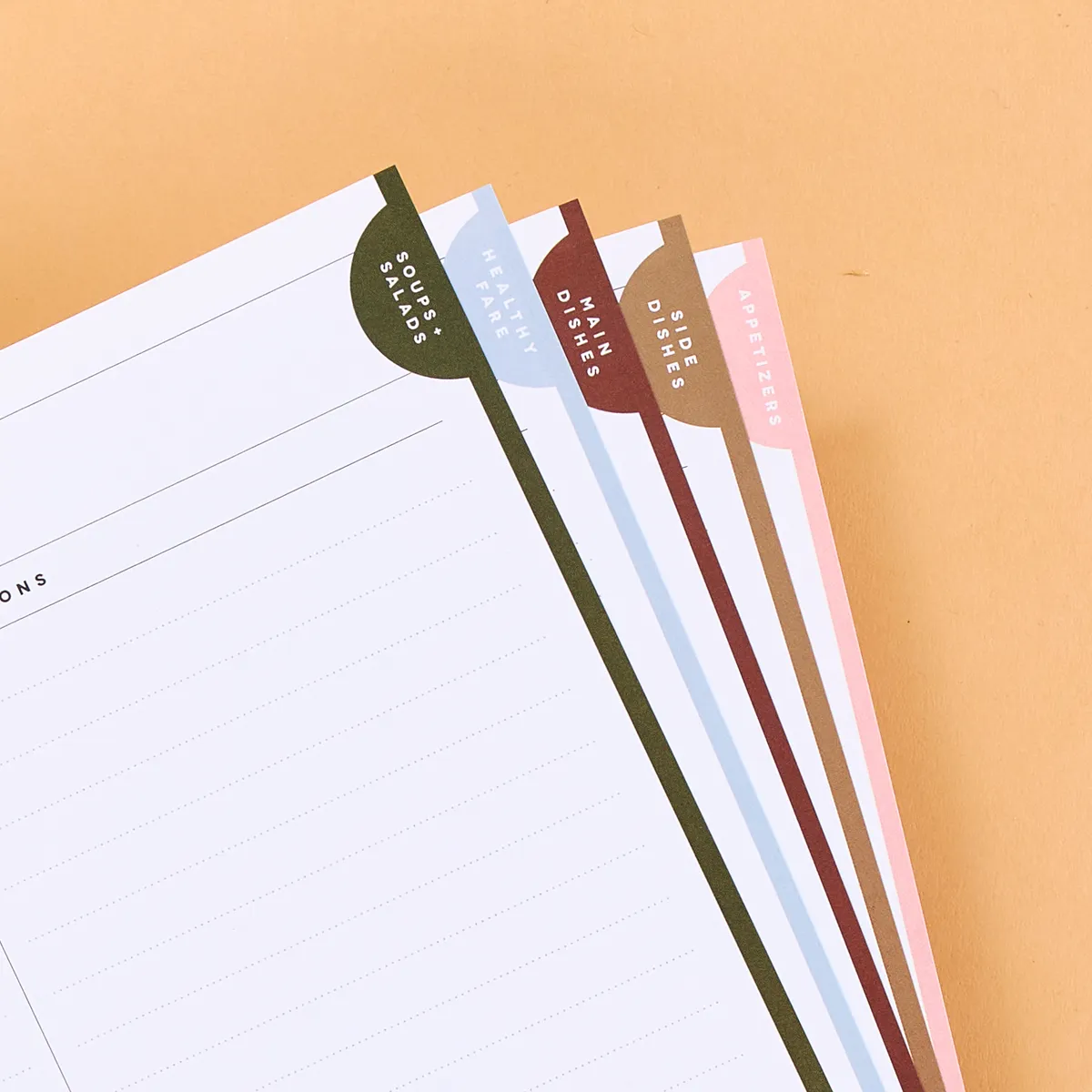 Happy Planner Savory Food journal recettes Classic 80 feuilles salé