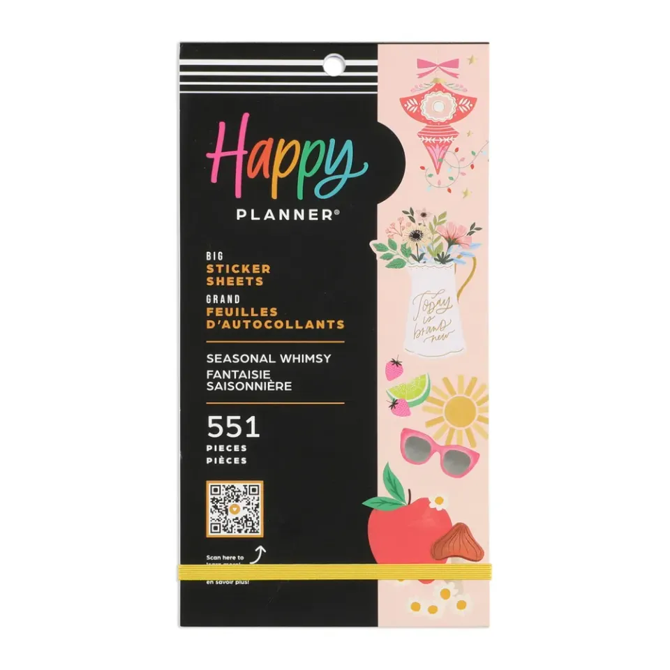 Happy Planner Big Seasonal Whimsy stickers Big 551 pièces