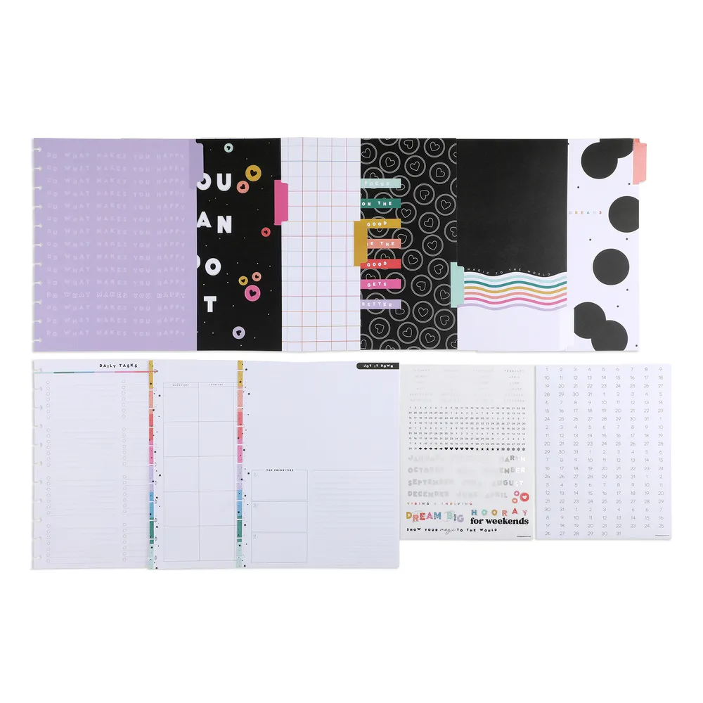 Happy Planner Happy Brights extension Big 6 mois 470 pièces