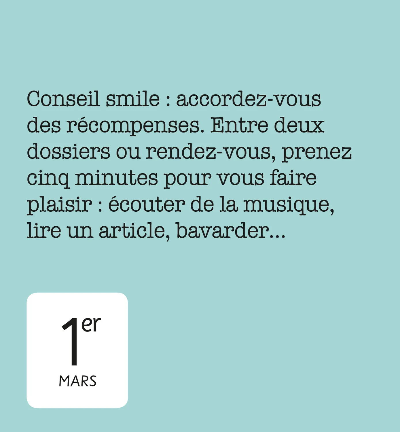 Frigobloc 365 jours pour avoir le smile mini calendrier humour