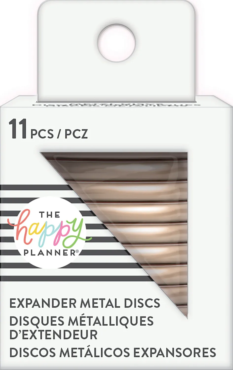 Happy Planner Expander disques metal rose gold x11 grand