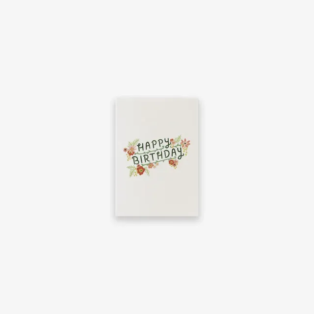 Kartotek Floral Birthday carte anniversaire A7 fleurie