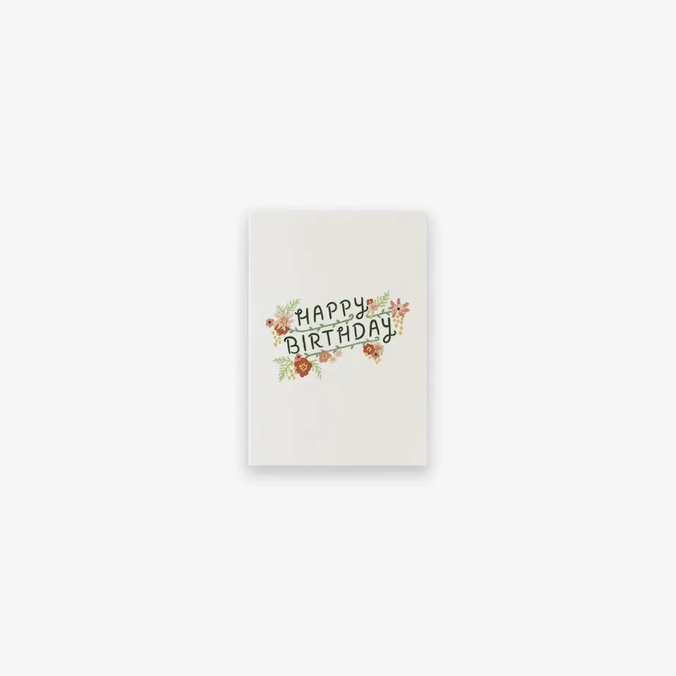 Kartotek Floral Birthday carte anniversaire A7 fleurie