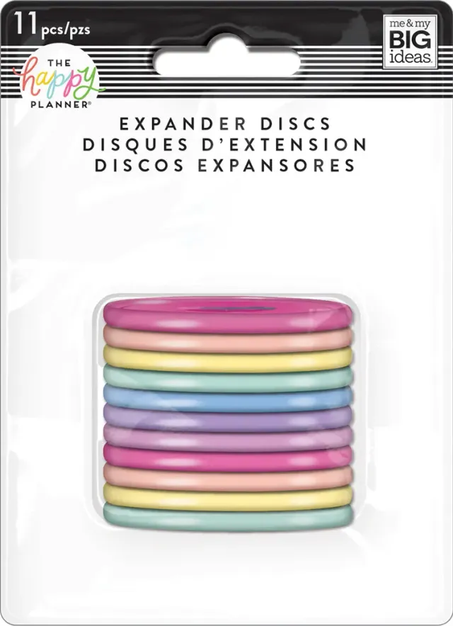 Happy Planner Expander disques anneaux pastel rainbow x11