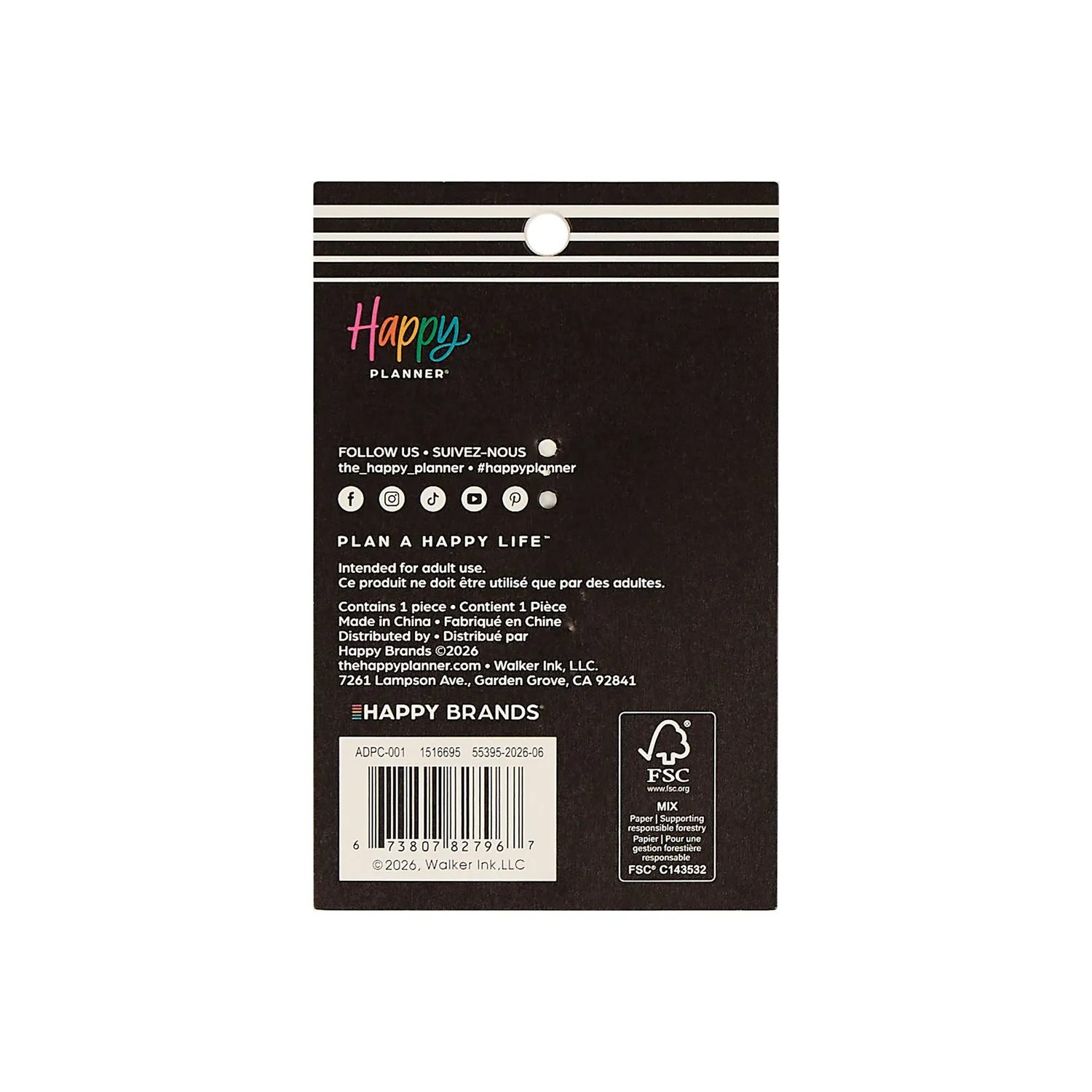 Happy Planner Butterfly breloque planner papillon doré