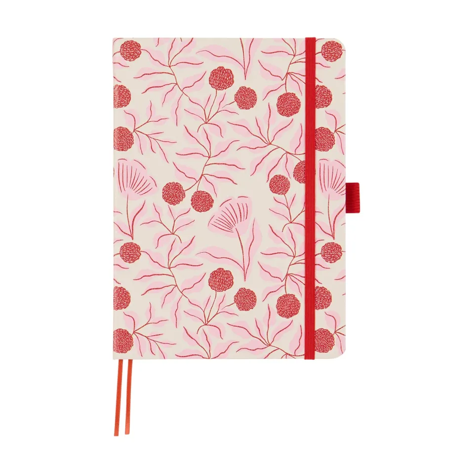 Happy Planner Feathered Flora journal pointillé rose