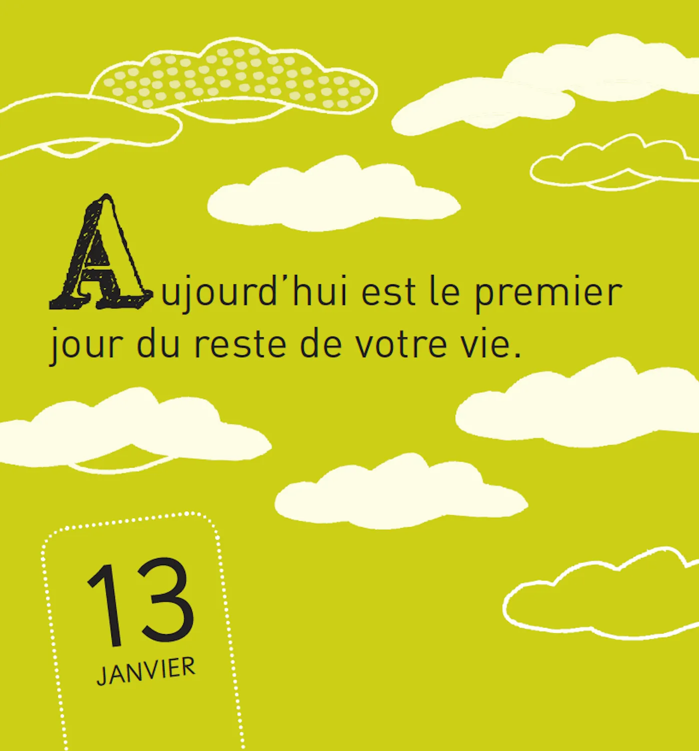 Frigobloc 365 jours de bonheur mini calendrier positif