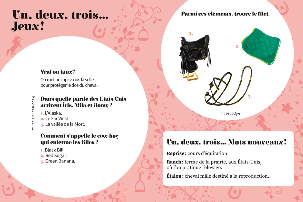 Une deux trois Cavalières tome 2 Far West roman 6 ans