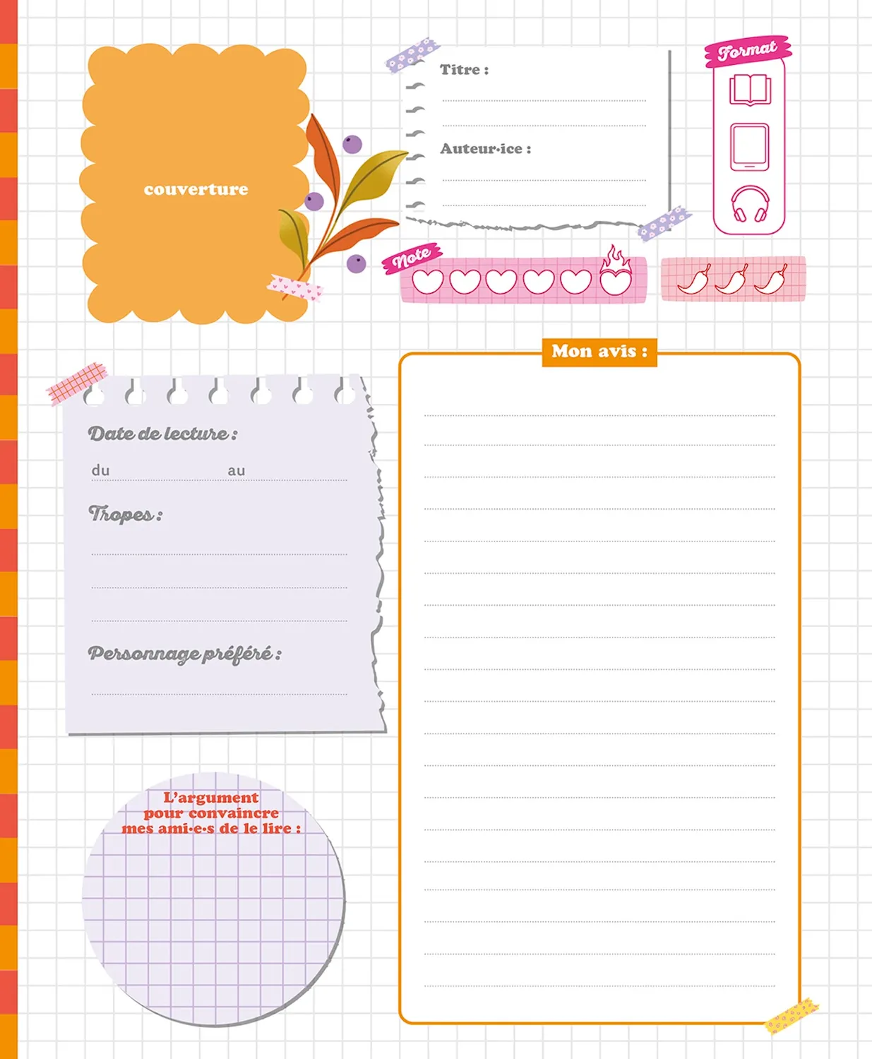 Frigobloc Romance Édition collector carnet lecture à spirale