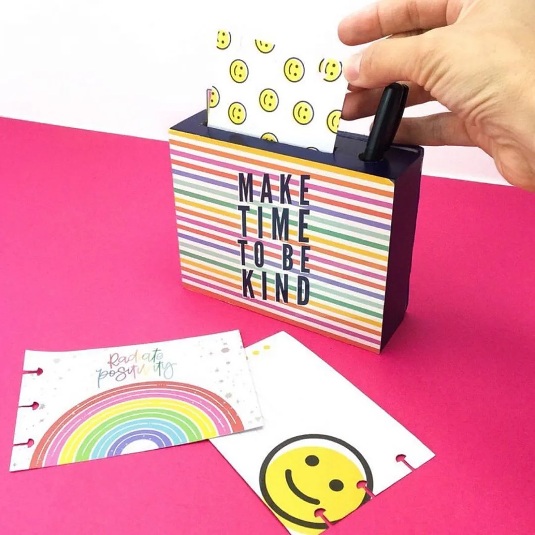 Happy Planner Make Time bloc citation déco