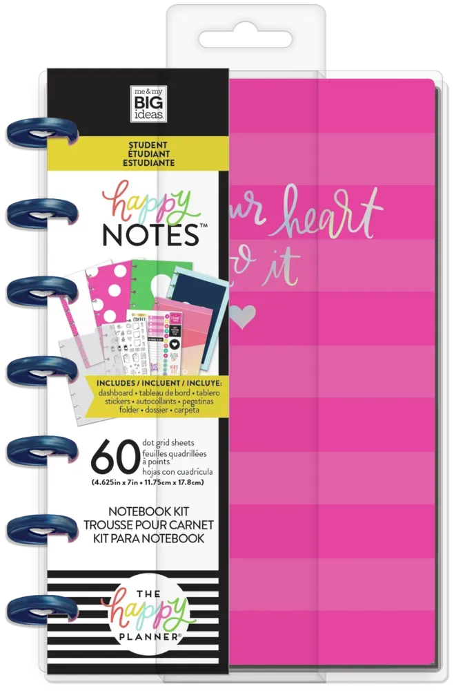 Happy Planner Think Happy Dot Grid Mini Notebook Kit carnet pointillé
