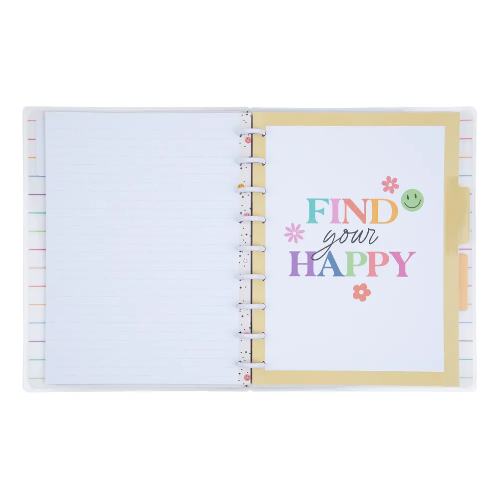 Happy Planner Checkered Brights Classic carnet 60 feuilles ligné pointillé