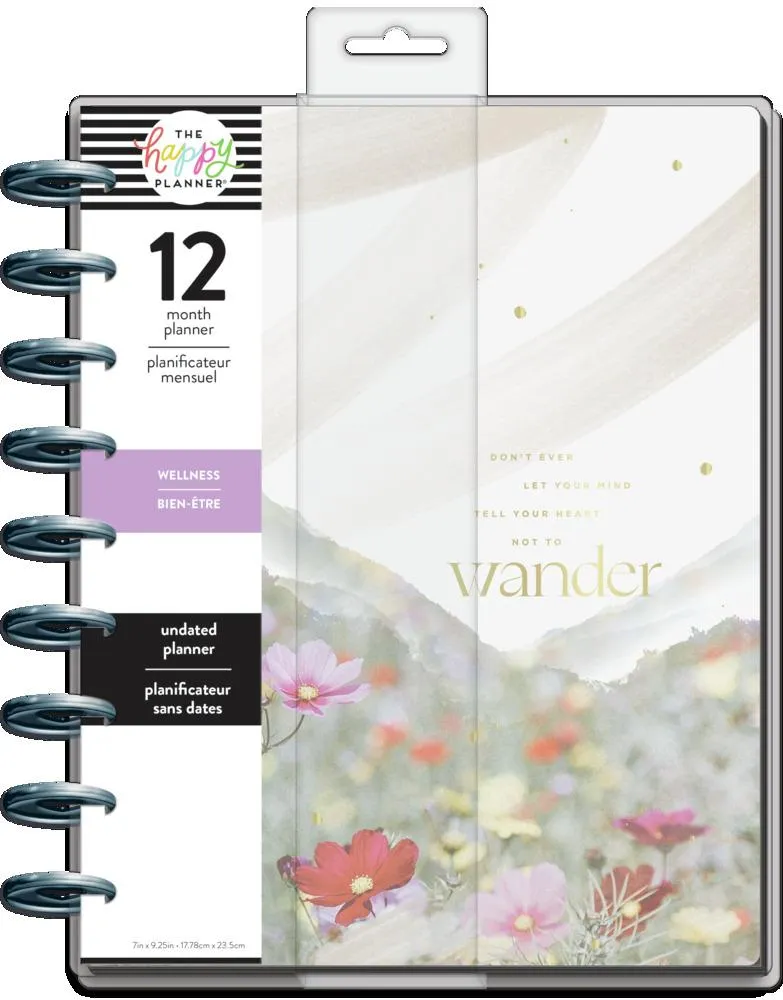 Happy Planner Let Your Heart Wander agenda Classic 12 mois