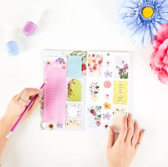 Happy Planner Pressed Florals accessoires 403 stickers fleurs
