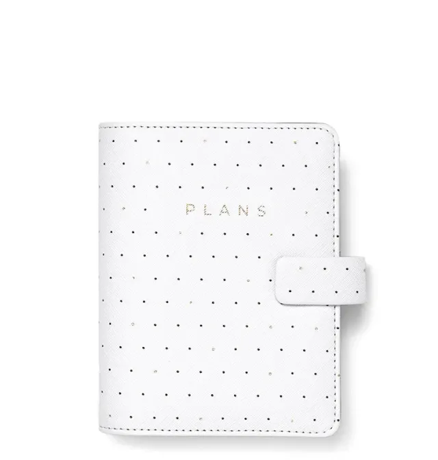 Filofax Moonlight organiseur pocket blanc doré