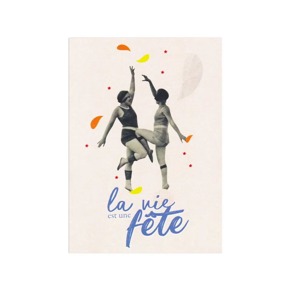 My365 La vie est une fête carte postale à envoyer