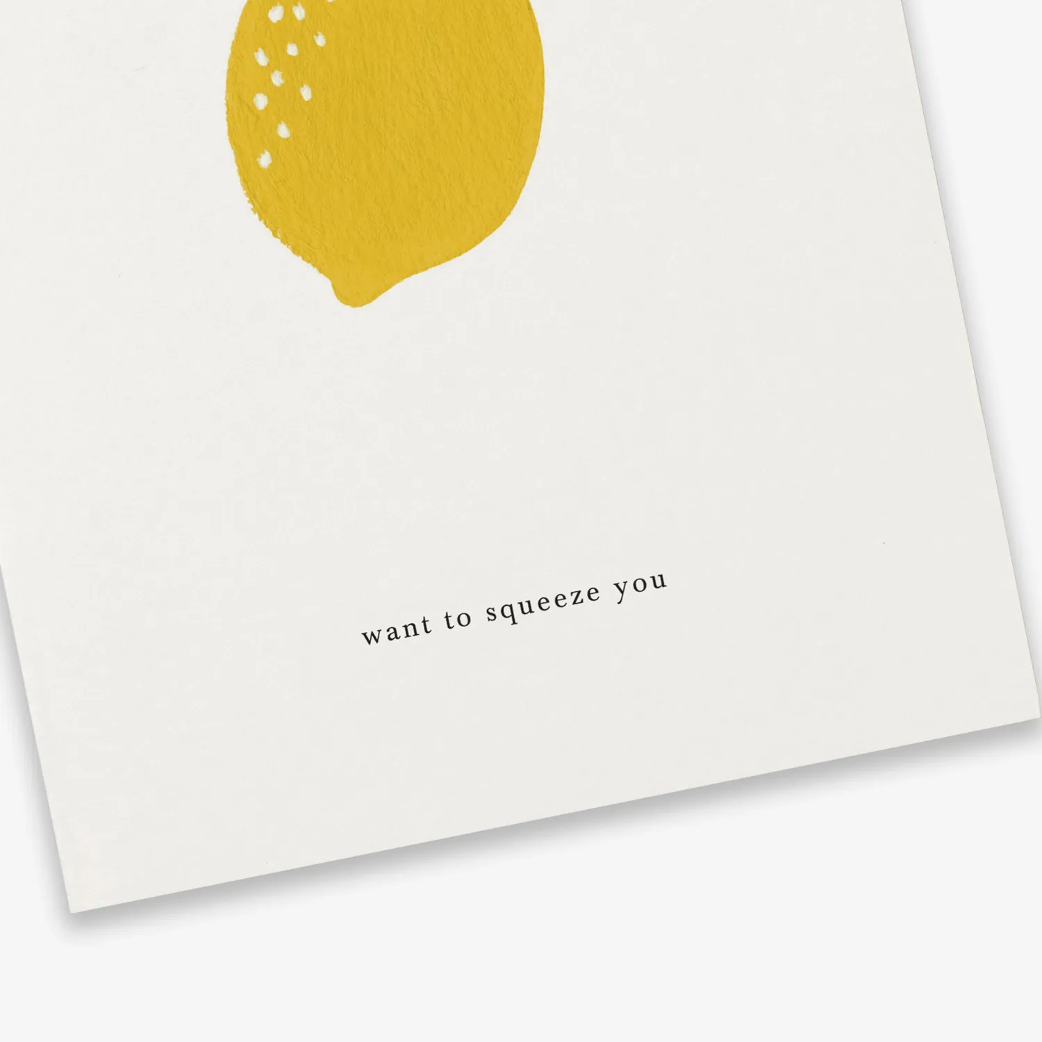 Kartotek Lemon carte de vœux jaune avec enveloppe