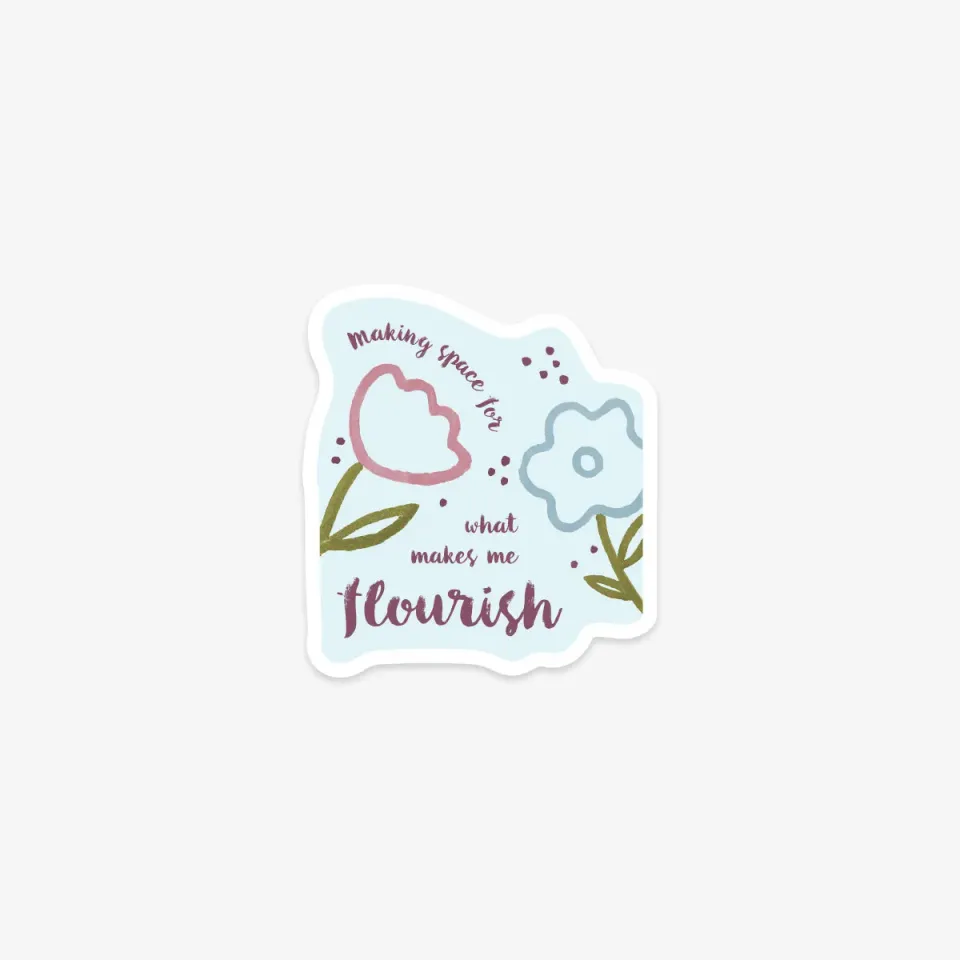 Kartotek Flourish sticker vinyle mat sans PVC