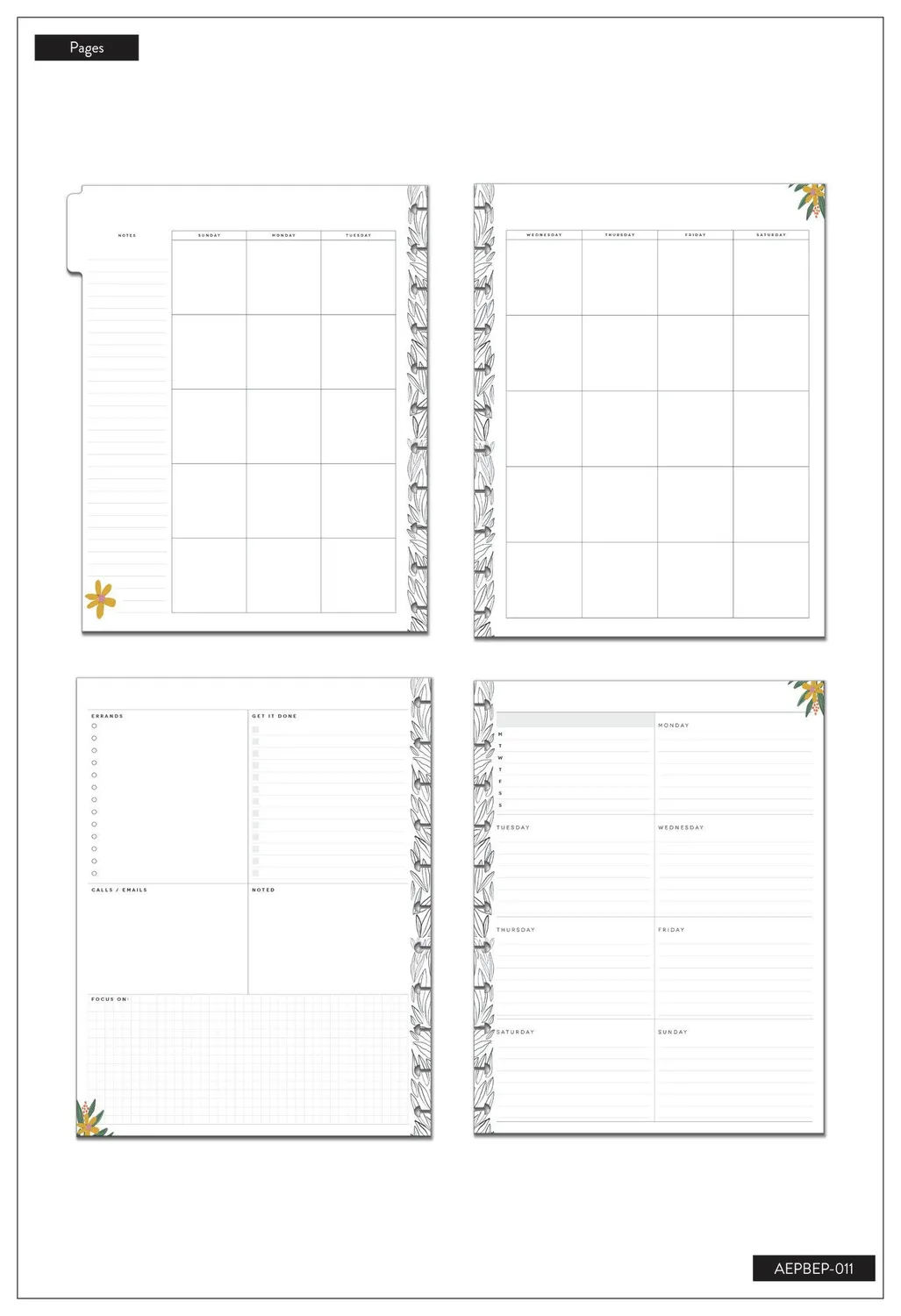 Happy Planner Unstoppable Together extension Big