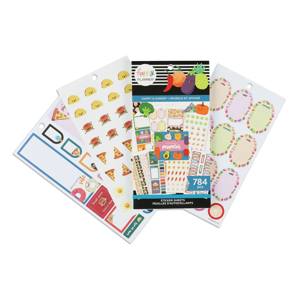 Happy Planner Happy & Hungry Food Value Pack carnet 784 stickers