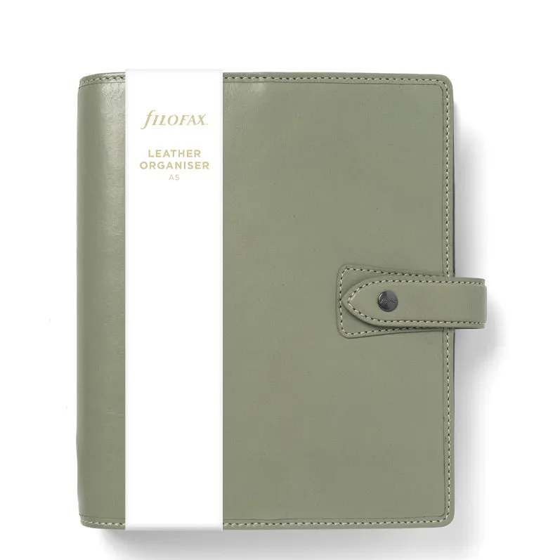 Filofax Malden Organiser A5 cuir vert vétiver