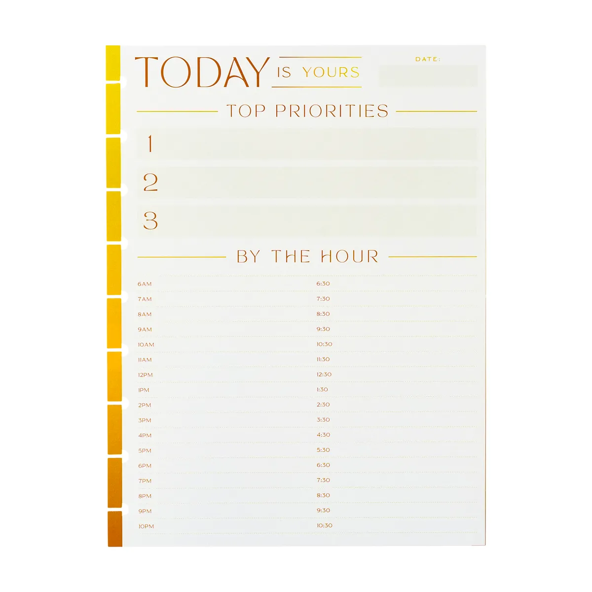 Happy Planner By the Hour recharge Classic 40 feuilles