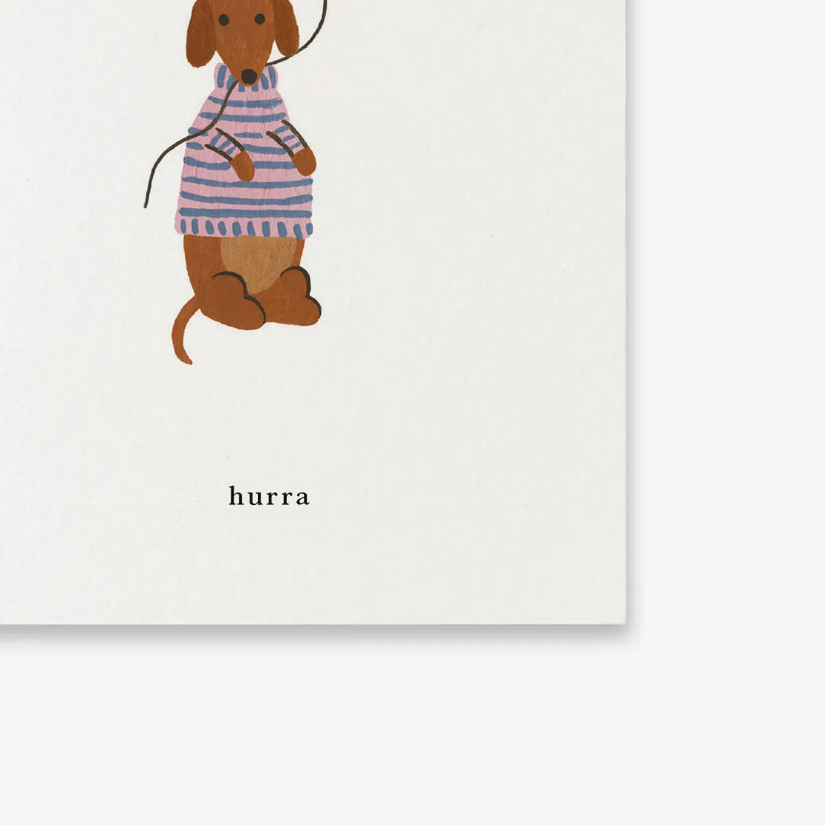 Kartotek Hund petite carte A7 hurra