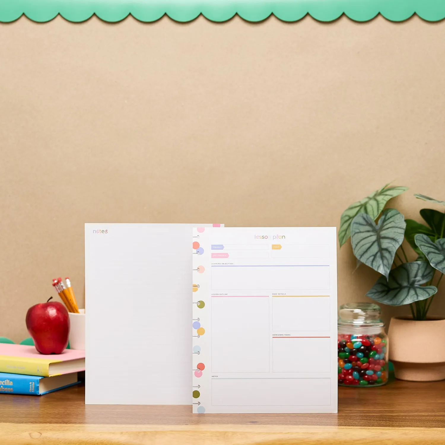 Happy Planner School Doodles papier Big 40 lecons ecole