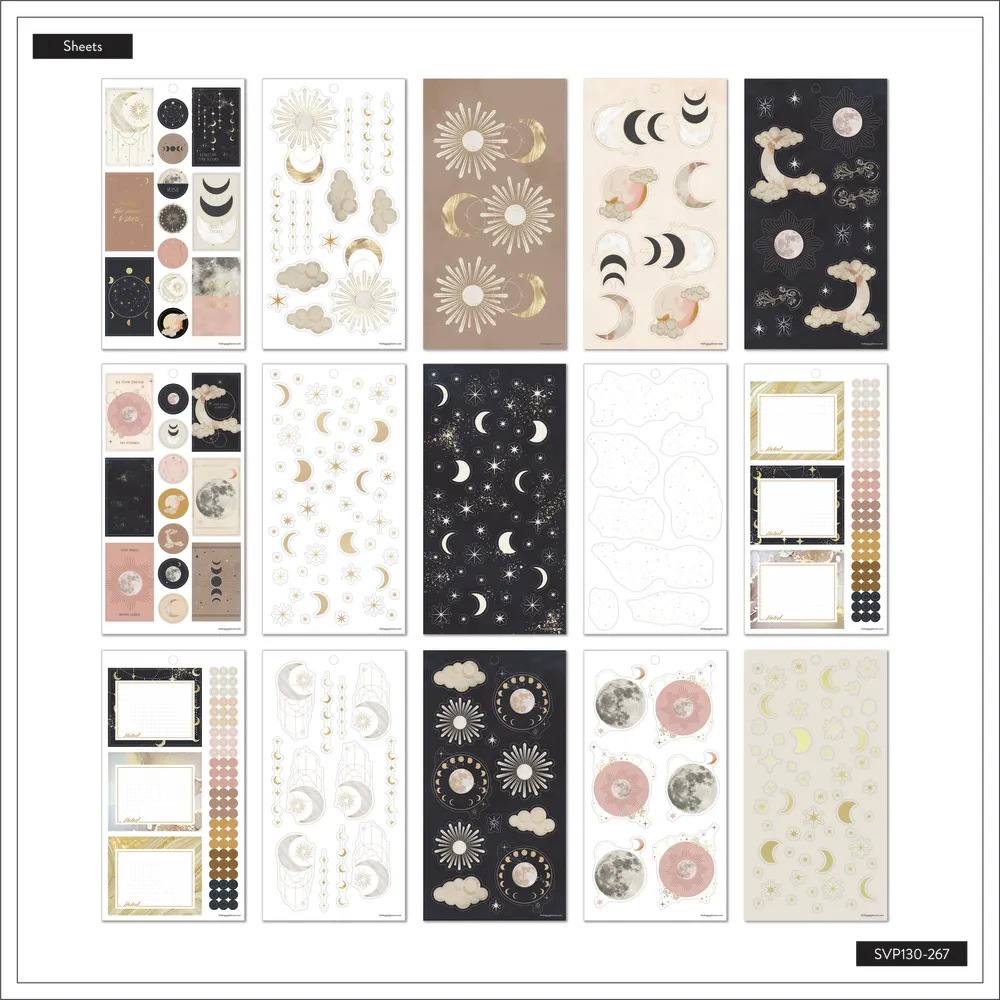 Happy Planner Star Lover stickers 629 pièces céleste