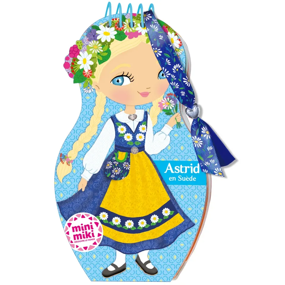 Minimiki Astrid en Suède carnet créatif stickers bracelet