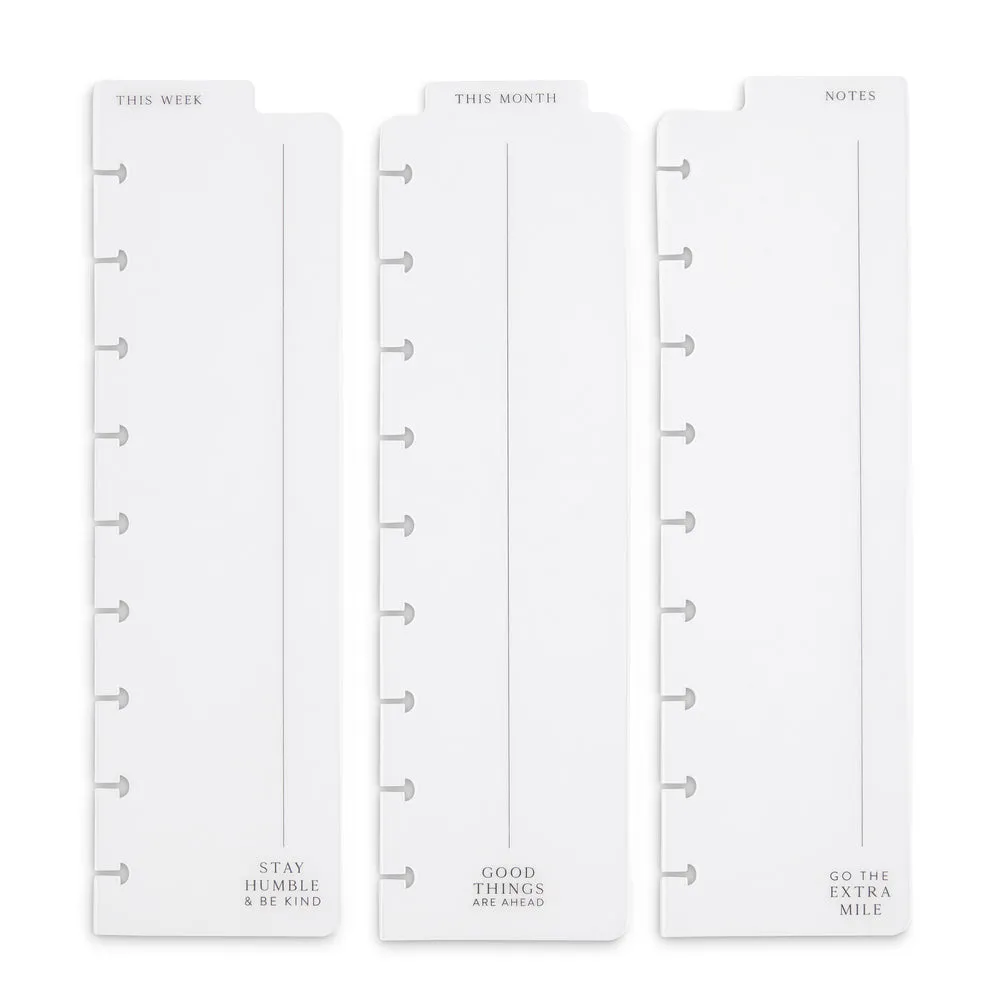 Happy Planner Work Life Classic marque-pages lot 3 givré