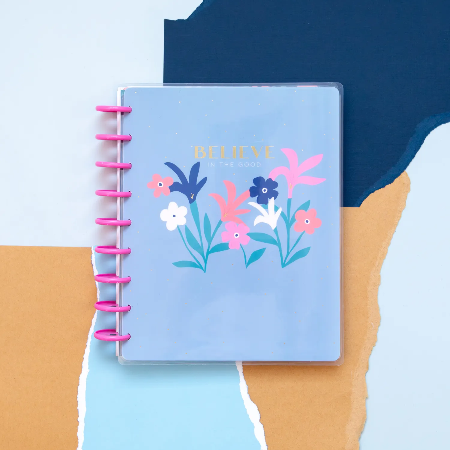 Happy Planner Bold Blossoms journal guidé Classic foi 80 feuilles