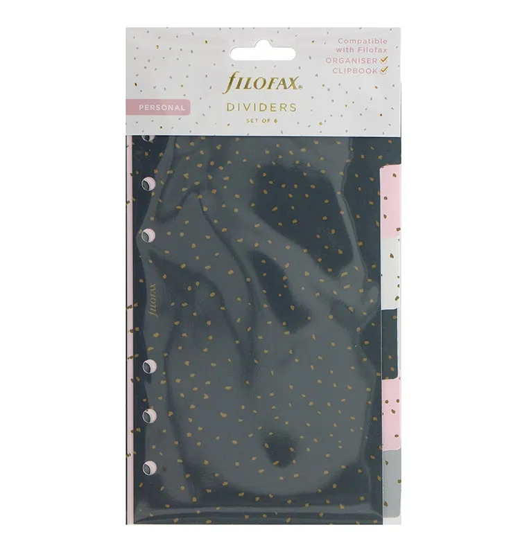 Filofax Confetti intercalaires Personal 6 onglets