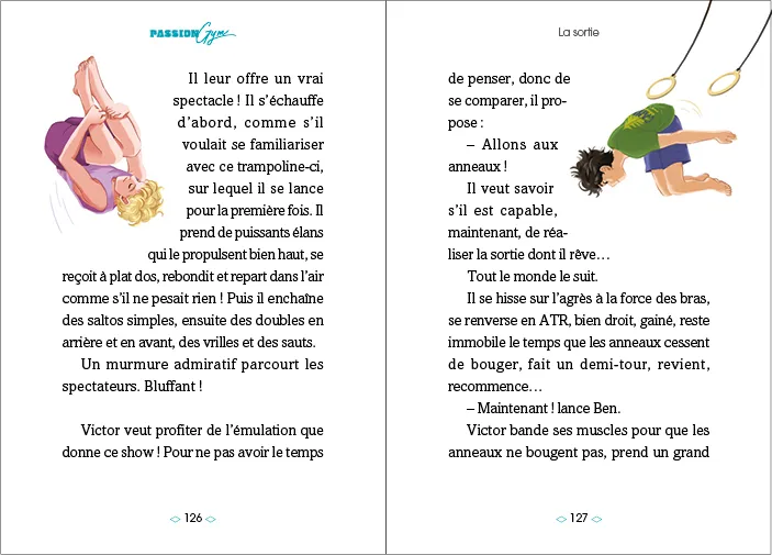 Frigobloc Passion Gym Tome 4 roman trampoline 9 ans