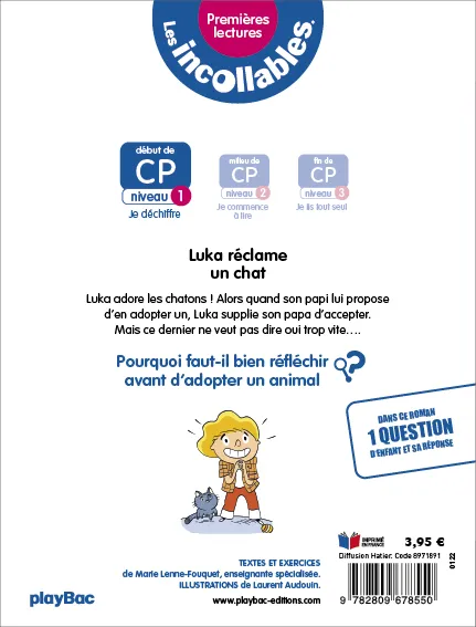 Les Incollables Premières lectures T10 Luka chat livre niv 1 CP