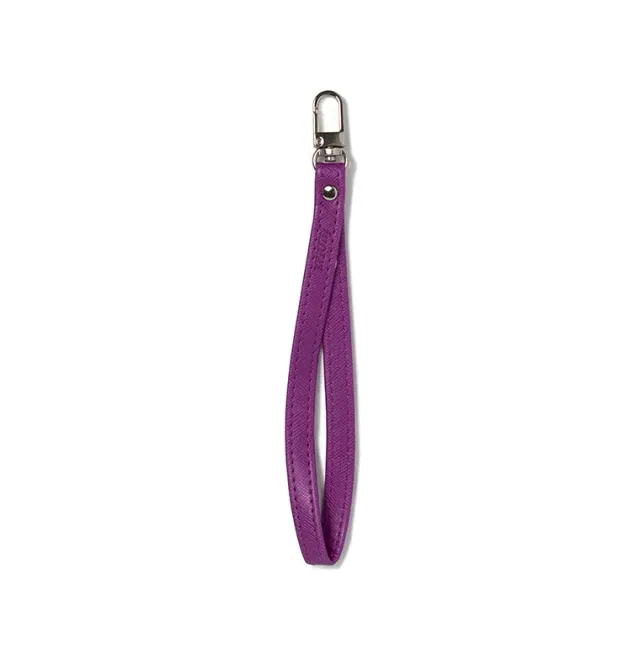 Filofax Saffiano dragonne cuir framboise Personal Compact Zip
