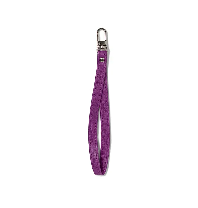 Filofax Saffiano dragonne cuir framboise Personal Compact Zip
