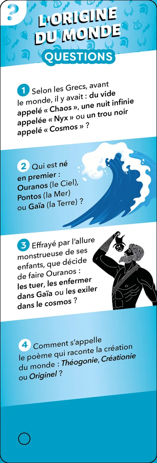 Les Incollables Éventail Passion quiz mythologie enfant