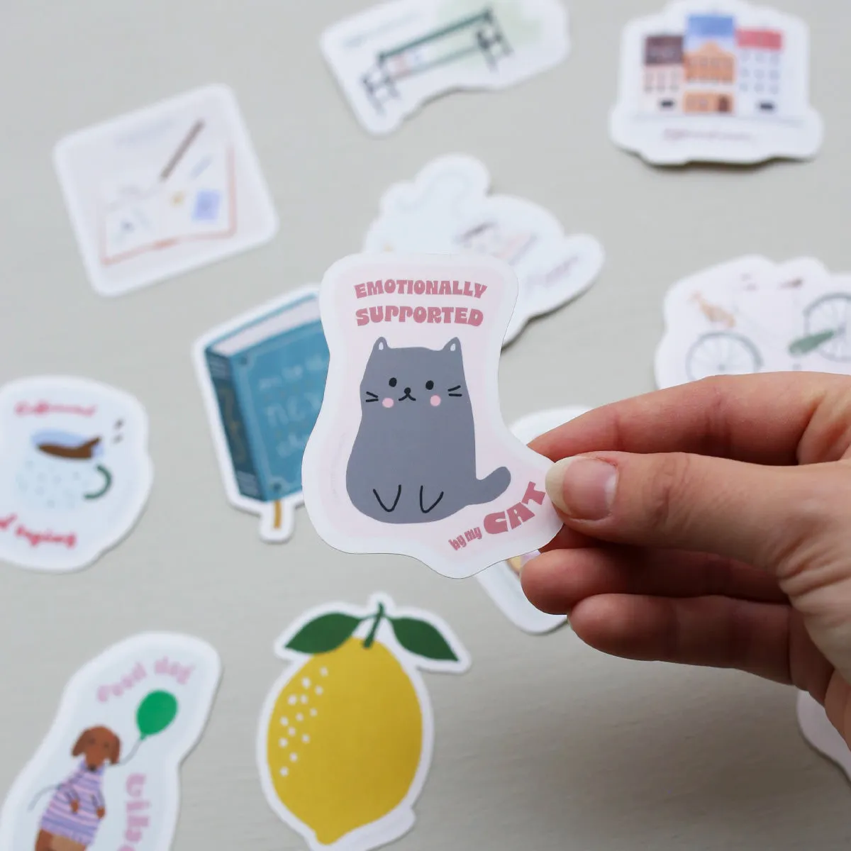 Kartotek Support Cat sticker vinyle mat chat